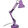 BEL AIR HOME - Lampada da Scrivania a LED con Braccio Snodato - Design Vintage Retrò 1xE27 - Ideale per Studio e Comodino - Viola/Opaco, Metallo