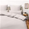 Blumtal Copripiumino Matrimoniale 250x200 e Federe 50x80 - Set di Lenzuola in microfibra extra morbida certificata Oeko-Tex, Set Copripiumino Matrimoniale con 2 Federe - 3 pezzi - Grigio Chiaro