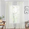 MIULEE Tende per Interni Trasparente Tenda Voile con Passanti， Trasparenti Camera da Letto Adatte Con Fettuccia，Anelli Soggiorno Moderne Eleganti 2 Pezzi Avario 140 x 280 CM
