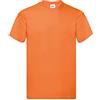 Fruit of the Loom, Original T. - T-shirt da uomo, confezione da 5, Colore: arancione., L