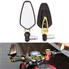 MISS MOLY Motociclo Laterali Specchi 7/8 22mm Manubrio Lega di Alluminio Specchi Retrovisori per Scooter Cruiser Sport Bike(Oro)