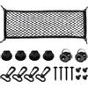 VEHIRIE Rete Elastica per Bagagliaio Auto - 90 x 30 cm, Nero con Ganci - Compatibile con Fiat, Volkswagen, Toyota, Renault, Peugeot e altre auto di Classe A/B