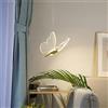 Mengjay Lampada a Sospensione LED Moderno,Lampada da Soffitto Creativo Farfalla Lampadario,Plafoniera Cameretta Bambini,Lampadario da Tavolo da Pranzo,Lampadario a Soggiorno (B, Testa singola)