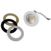 Shop SoftAir Mini Faretto a LED Spot 3W IP65 Bianco Nero Dorato Grigio da Incasso Luce Calda Naturale Fredda Foro 35mm da Interno/Esterno Resistente (1 Pezzo 38° Luce Calda)