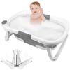 XDAILUYYDS Vaschetta Bagnetto Neonato Pieghevole Vasca Bagno Neonato, Vasca Da Bagno Bambini, Vaschetta Bagnetto Bambini Antiscivolo, Vaschetta Neonato Portatile per Neonati (63 * 43 * 20cm Grigio)