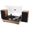 Majestic TT 54 - Giradischi vintage 33/45 Giri, wireless audio, Ingresso USB, altoparlanti stereo esterni da 30W, uscita audio RCA