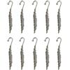POFET 10pcs All'ingrosso Vintage Tibetano Argento Perline Piuma Segnalibri Loop FAI DA TE Gioielli Fare