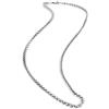 KnSam Collana in acciaio inox, 50-90 cm, collana da uomo senza ciondolo, in argento, da uomo, in acciaio inox, larghezza 3/4 mm, Hip Hop, Breit: 4MM Länge: 90CM, Acciaio inossidabile, Senza zirconi