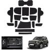GAFAT Compatibile con Jeep Renegade Facelift 2019-2024 2025 Tappetini Antiscivolo, Nuovo Renegade 2024 Tappetino in Gomma per Console Centrale, Cuciture per Porta, Renegade Accessori (Nero)