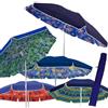 UppyBeach Ombrellone Mare 200 cm Cotone Acciaio Snodo Duplex Double Face Parasole Spiaggia