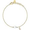 Morellato Bracciale Donna in Argento 925‰, Placcatura Oro Giallo 18k, Collezione Perle Contemporary, Perla - SAWM06