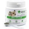 4-BEINER ANIMAL HEALTH 4-BEINER Denty-Dog & Cat Rimuovi tartaro cane & gatto, polvere dentale 90 g | Prodotto in Germania, preziosi ingredienti contro placca & alito cattivo, igiene dentale per cani & gatti, polvere dentale