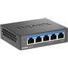 D-Link DMS-105 Non gestito L2 2.5G Ethernet (100/1000/2500) Nero