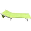 Seamar Telo Lettino Tinta Unita in Spugna 100% Cotone con 3 Tasche Posteriori 70x205cm (Verde)