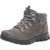 Skechers Sinergia-Cold Daze, Stivali da Escursionismo Donna, Grigio Scuro, 35 EU