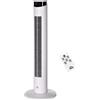 DecHome Ventilatore a Torre 45W a 4 Modalità e 3 Velocità con Timer da 12h in ABS e Alluminio Ø31.5x93 cm colore Bianco - 0WTAM366