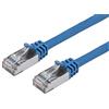 Monoprice Cavo patch Ethernet Monoprice Cat7-30,48 M (100 piedi) - Blu, Flexboot, RJ45, Stranded, 600 Mhz, S/FTP, CMX, Puro filo di rame nudo, 26AWG - Serie Entegrade