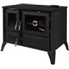 Your Self Srl Cucina A Legna Tradizionale In Acciaio E Ghisa 9 kW Lisa Nera Ecodesign 4 Stelle