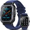 xinwld Smartwatch Uomo Donna, 1.85 Orologio Smartwatch Uomo Effettua o Risposta Chiamate, 113 Modalità Sport 24H Cardiofrequenzimetro Sonno, IP68 Contapassi Orologio Sportivo, Smart Watch Android iOS, Blu