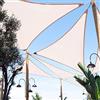 La Briantina Tenda a Vela Triangolare per Giardino e Campeggio, Misura 3,6x3,6x3,6 m Colore Écru