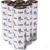 Zebra Confezione da 12 ribbon 3300 cera-resina, 64mm x 74m