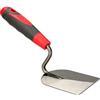 KOTARBAU® Cazzuola in acciaio inox rettificato, 80 mm, con impugnatura in gomma per la lavorazione di spatola, spatola da muratore