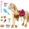 Barbie - Tornado, cavallo interattivo con luci, musica e accessori, balla e nitrisce, ispirato alla serie Netflix I misteri ricerca del cavallo scomparso, 3+ anni, HXJ42