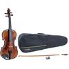GEWA Set Violino Allegro VL 1 - 1/8 pronto per suonare, acero massello europeo e abete europeo, verniciato a mano, arco Massaranduba, corde Larsen Aurora, custodia per violino