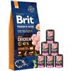 BRIT Premium By Nature Senior Small Medium S+M 15kg + cibo umido con tacchino 6 x 400g