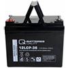 Quality Batteries Q-Batterie 12LCP-36 12V 36Ah batteria al piombo tipo AGM - Deep Cycle