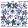 Pellicola Stampata Mini Flower Royal Blue