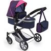 Bayer Design 18154AA Carrozzina City Neo con borsa fasciatoio, blu/rosa
