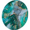 LIBEROSHOPPING Orologio rotondo D65 cm in vetro temperato effetto marmo Verde - MAXMA