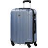 ITACA - Valigia Media da Viaggio Rigide. Trolley Medio con 4 Ruote. Materiale ABS Valigia Media Rigida in Offerta Resistente e Super Leggero - Valigia 20 kg Lucchetto TSA, Malva