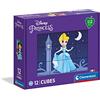 Clementoni Cubo Princesas 12pzs Disney Princess, 3 anni-cubi da 12 pezzi-Play For Future, materiali 100% riciclati-Made in Italy, bambini, puzzle cartoni animati, Multicolore, One size, 45012