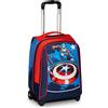 SEVEN Captain America Legendary Avenger Zaino Scuola Big Trolley