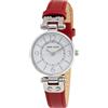 ANNE KLEIN - Orologio da donna con cinturino in pelle, Rosso