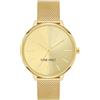 Nine West Orologio al quarzo da Donna alla moda con nove cinturini in oro, Oro