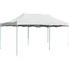 vidaXL Gazebo Professionale Pieghevole 3x6 m Acciaio Bianco