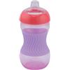 Nuby Mini Tazza Easy Grip con Beccuccio in Silicone 180ml - dai 4 mesi in sù - Rosa