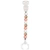 Nattou Catenella Portaciuccio con Perle e Clip - Rosa e Bianco