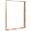 Rayher Cornice In Legno con Doppio Vetro Acrilico, da Appoggiare, Legno Naturale Non Trattato, 35 x 26 x 4 cm, da Personalizzare e Colorare, 62927505