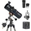 Celestron telescopio equatoriale Astromaster 114EQ-MD 1000 (228X) + Motore - CE32042