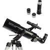 Celestron telescopio rifrattore altazimutale 80/400 Powerseeker 80AZS (160X) - CE21087-DS