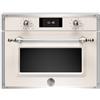 Ⓜ️🔵🔵🔵 BERTAZZONI F457HERMWTAX - Forno a Microonde Combinato, 60x45 cm, Avorio/Inox, Serie Heritage, Display TFT, 7 Funzioni