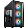 Cooler Master MasterBox 600 Case Mid-Tower E-ATX Airflow - Back Connect MB e Predisposizione Radiatore 420 mm, 3 ARGB PWM 140mm e 1 x 120mm Preinstallate, USB 3.2 Gen 2x2 Type-C