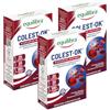 Equilibra® Colest Ok®, Integratore per il Normale Metabolismo del Colesterolo, con Complesso di Amaranto, Ulivo e Mela Cotogna, 3 Pezzi da 20 Compresse, Senza Monacoline, Adatto Anche per Adulti 70+