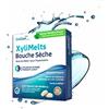 Xylimelts : Bocca Secca 40 Pastiglie Aderenti Gusto Leggermente Dolce| Allevia la Secchezza Orale Giorno e Notte| Azione Fino a 8 ore | Senza Zucchero, Xilitolo| Discreto e Naturale| Testato