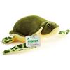 Zappi Co 100% riciclati peluche di Tartaruga Marina Verde (30cm larghezza) - Morbido e coccolone, raccolta di animali ecocompatibili per il primo neonato