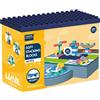 6 Piastre Base Grandi 25,5x25,5 Cm Per Mattoncini DUPLO, Compatibili Con LEGO, Colori Misti (Verde, Blu, Grigio)